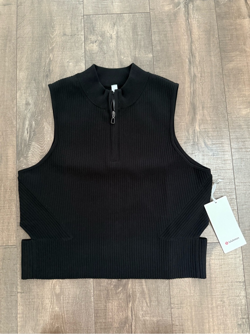 Lululemon Open Back Half-Zip Sweater Tank